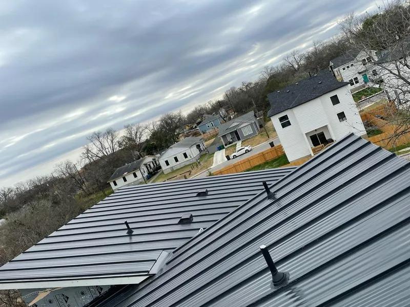 Standing seam metal roof panels with vents for Skylight Repair in Americus